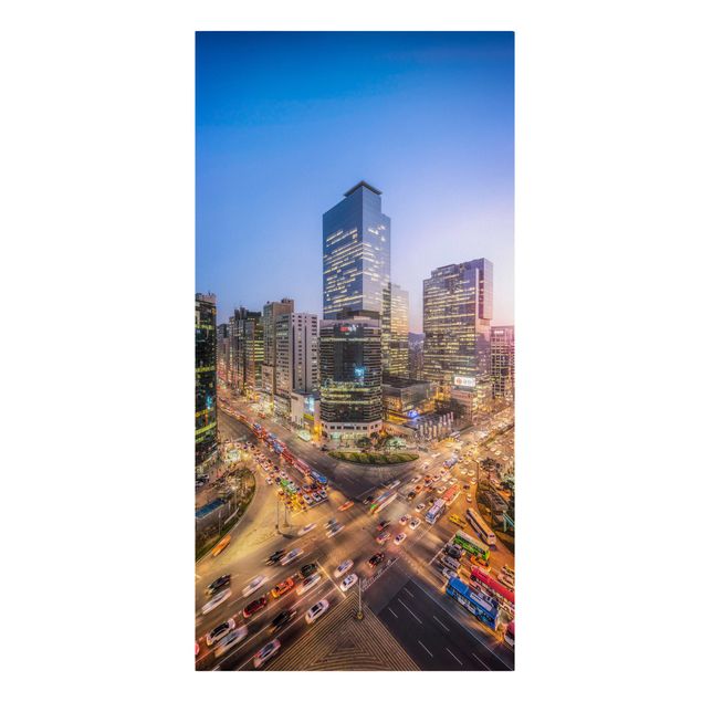 Print on canvas - City Lights Of Gangnam District
