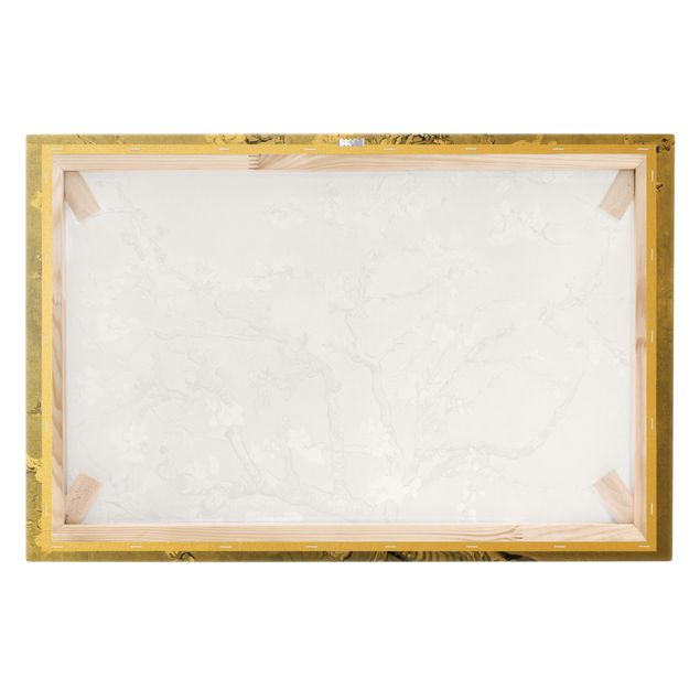 Canvas print gold - Vincent Van Gogh - Almond Blossom Black And White