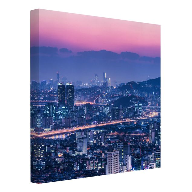 Print on canvas - Skyline Of Seoul