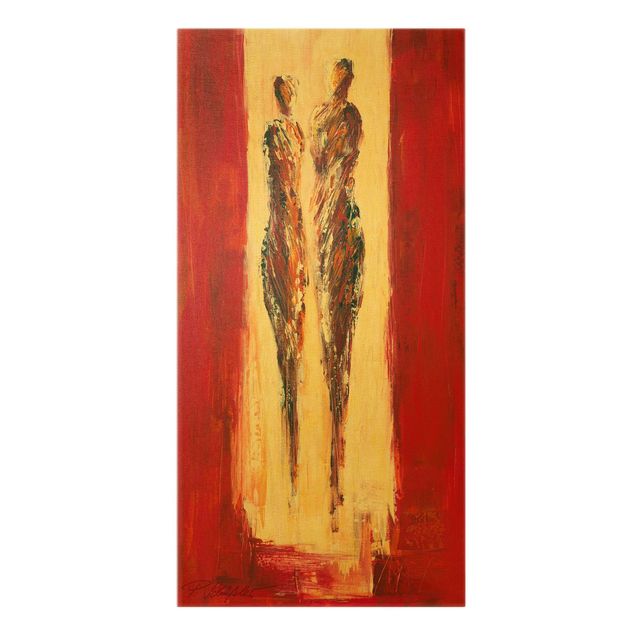Canvas print gold - Couple In Red
