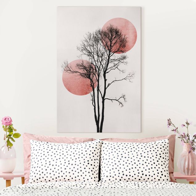 Print on canvas - Tree in Nightsky