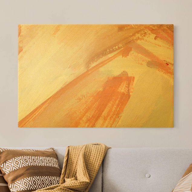 Canvas print gold - Pink And Vanille ll