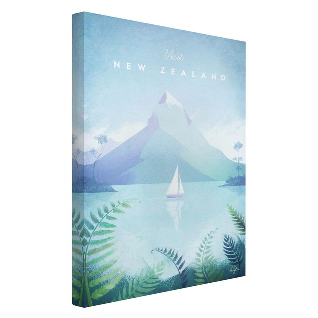 Print on canvas - Travel Poster - New Zealand