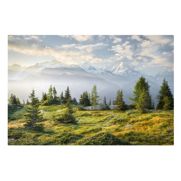 Print on canvas - Émosson Wallis Switzerland