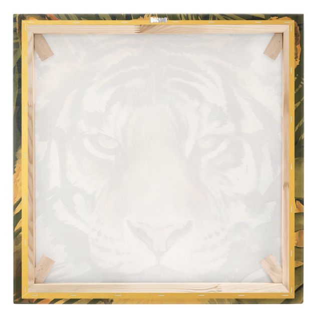 Canvas print gold - Tiger In The Jungle