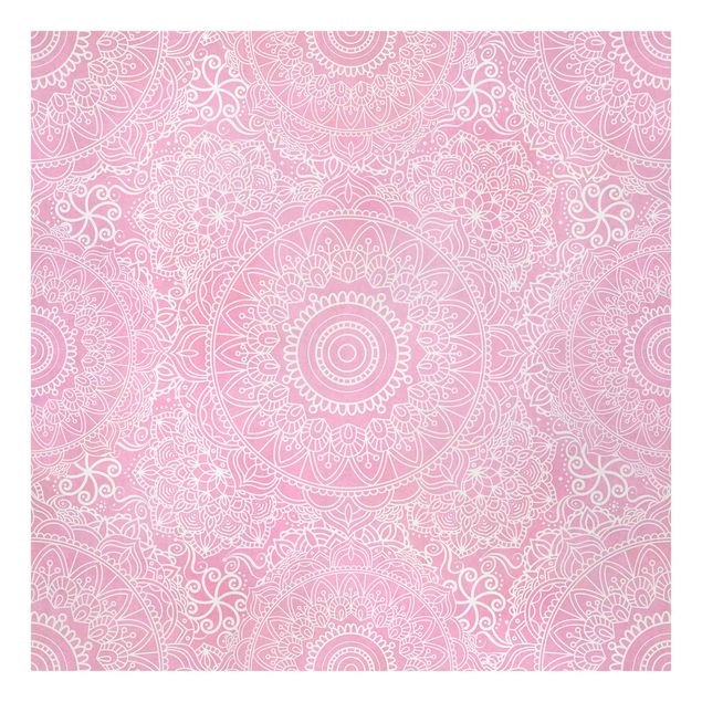 Print on canvas - Pattern Mandala Light Pink