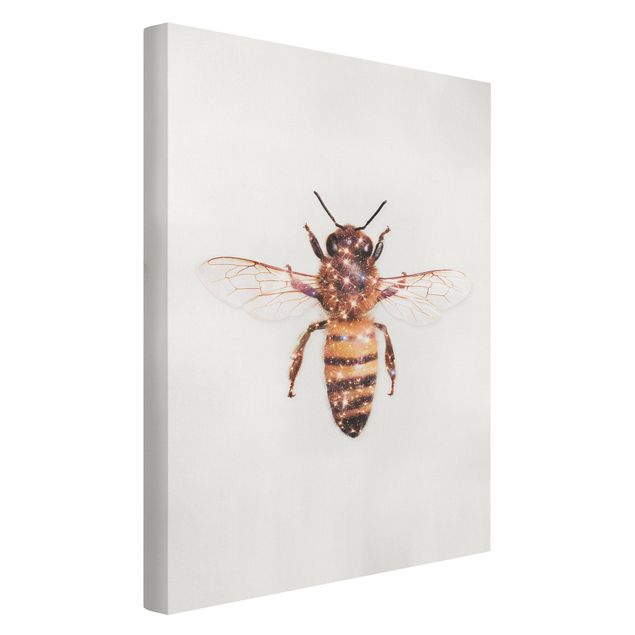 Print on canvas - Bee With Glitter