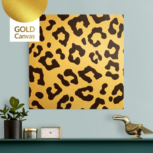 Canvas print gold - Leopard Print