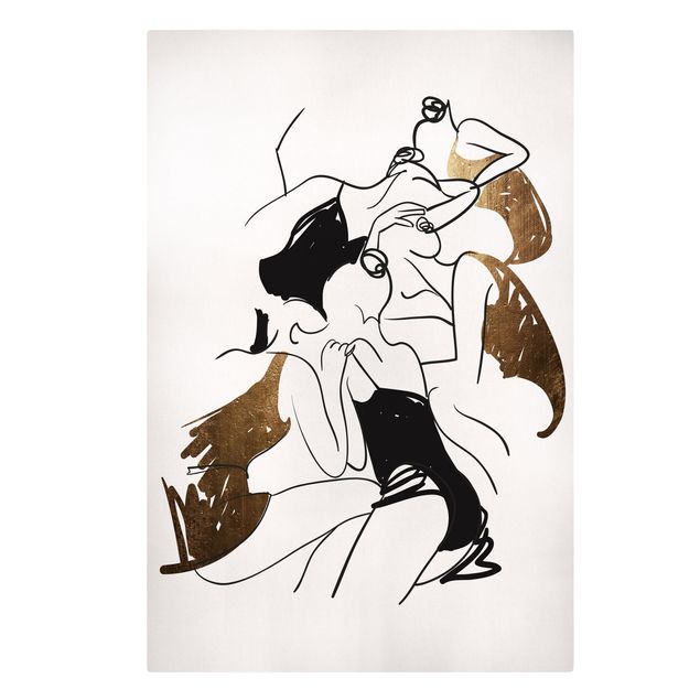 Print on canvas - Dancers Gold