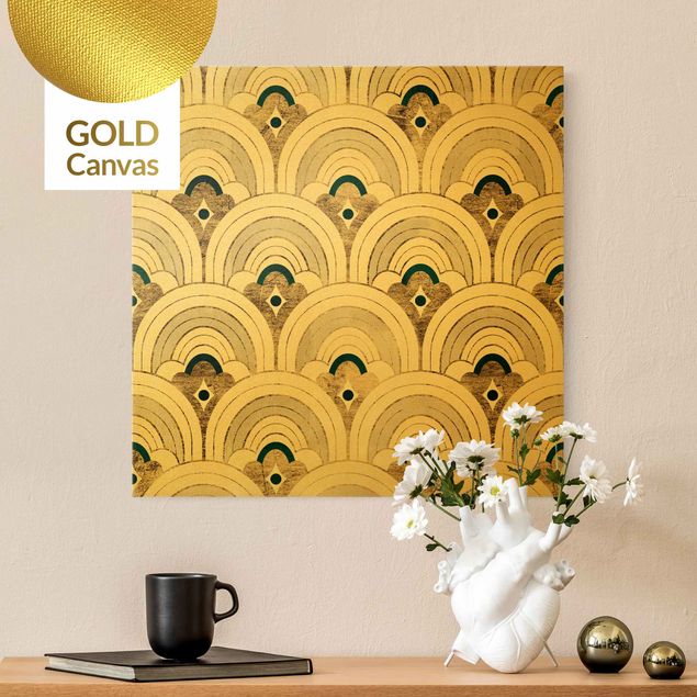 Canvas print gold - The Golden Twenties IV