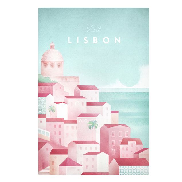 Print on canvas - Travel Poster - Lisbon