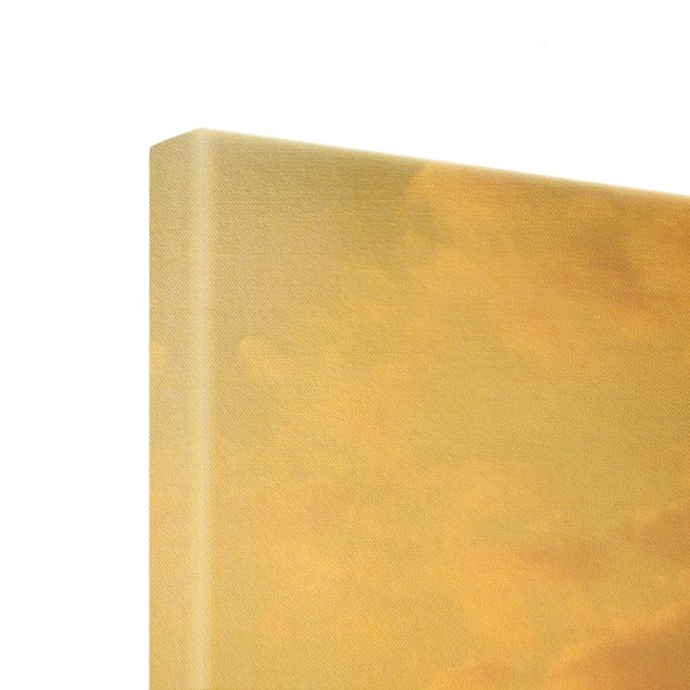 Canvas print gold - Sunset With Hummingbird