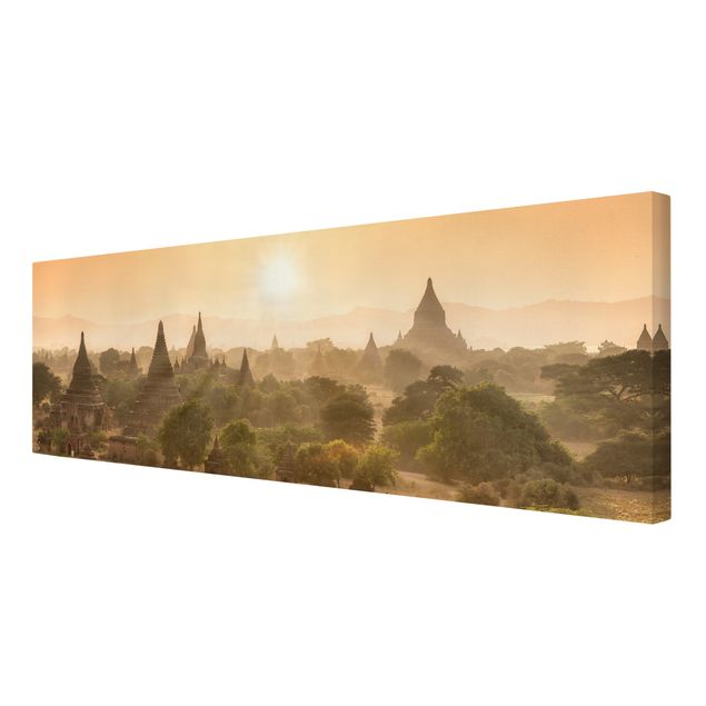 Print on canvas - Sun Setting Over Bagan
