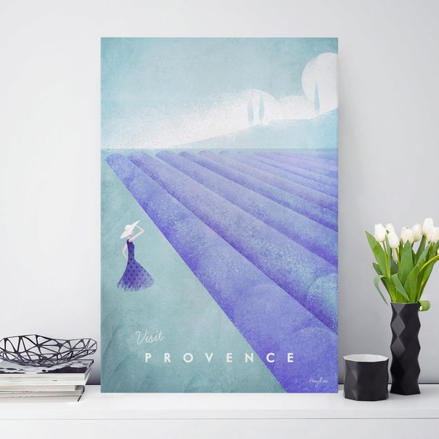 Print on canvas - Travel Poster - Provence