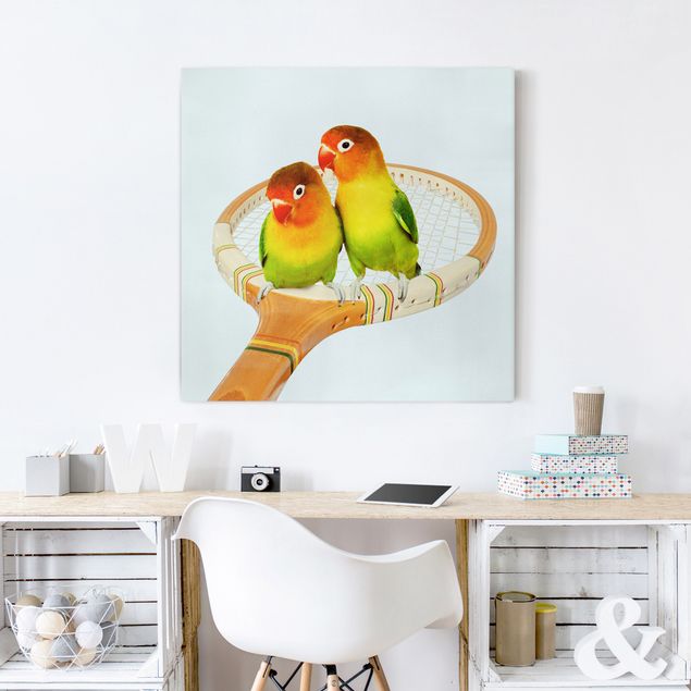 Print on canvas - Tennis With Birds