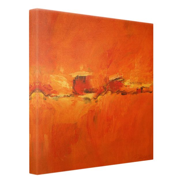 Canvas print gold - Composition In Orange