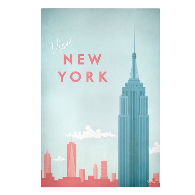 Print on canvas - Travel Poster - New York