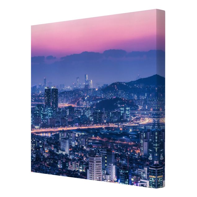 Print on canvas - Skyline Of Seoul