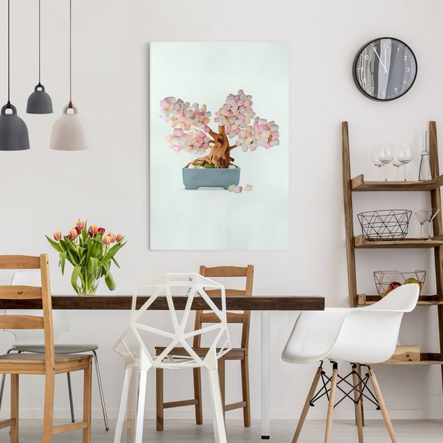 Print on canvas - Bonsai With Marshmallows