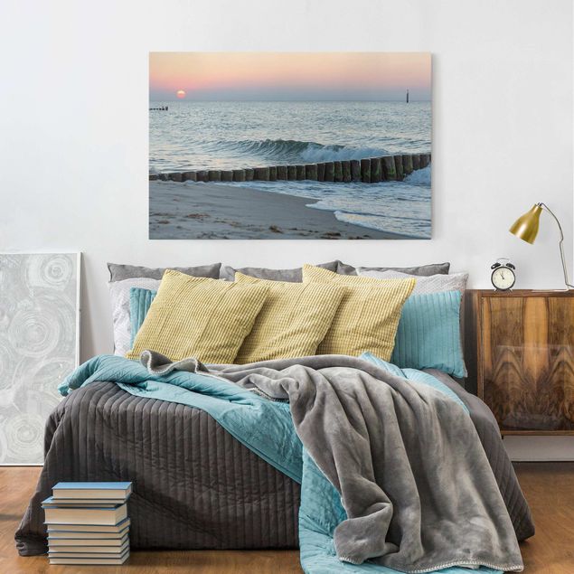 Print on canvas - Sunset At The Beach
