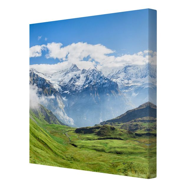 Print on canvas - Swiss Alpine Panorama