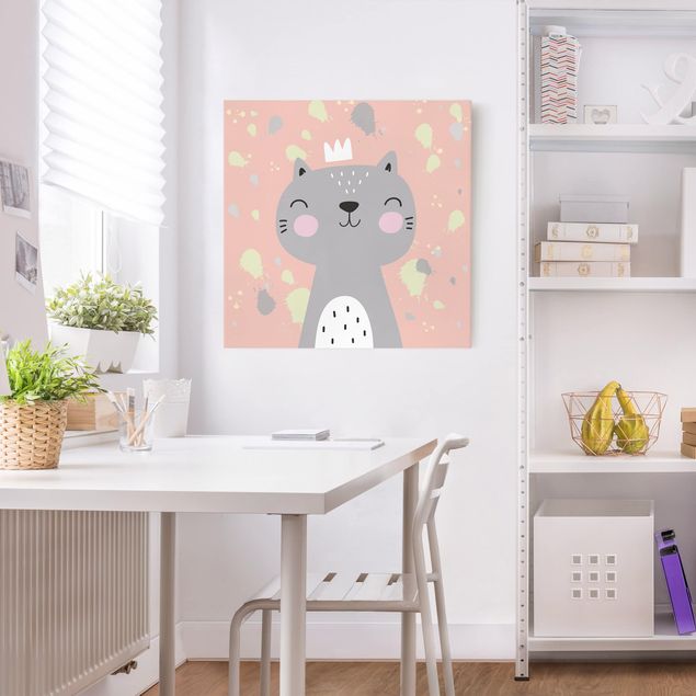 Print on canvas - Naughty Cat