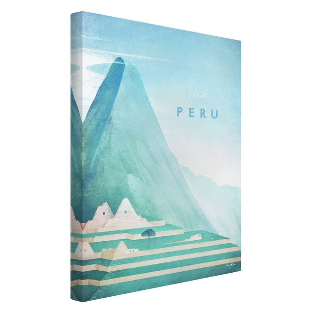 Print on canvas - Travel Poster - Peru