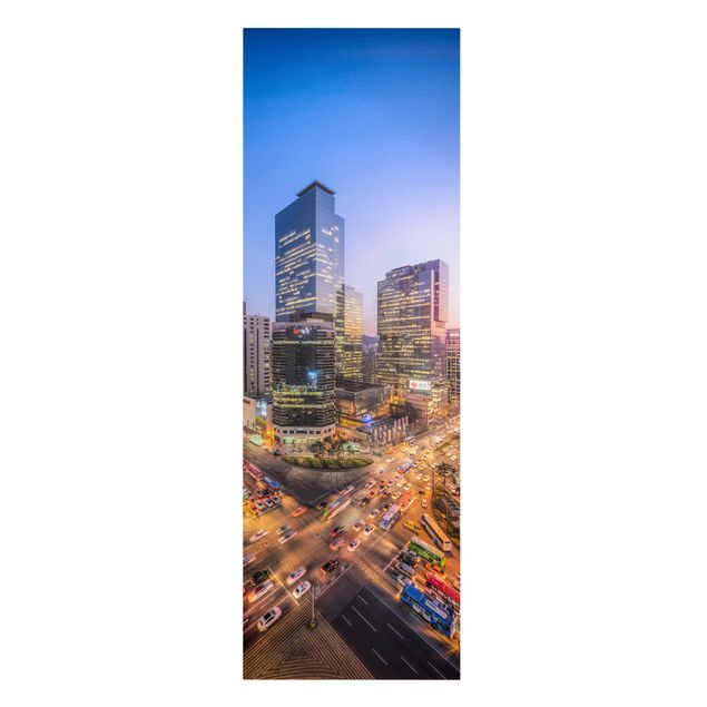 Print on canvas - City Lights Of Gangnam District