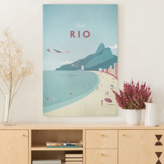 Print on canvas - Travel Poster - Rio De Janeiro