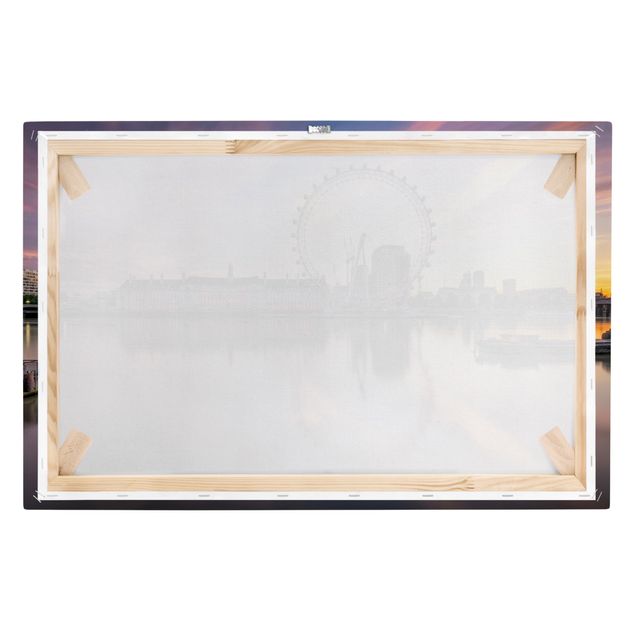 Print on canvas - London Eye at Dawn