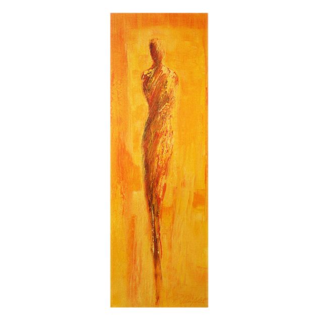 Canvas print gold - Figure In Yellow