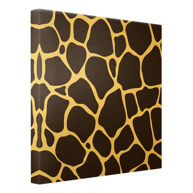 Canvas print gold - Giraffe Print