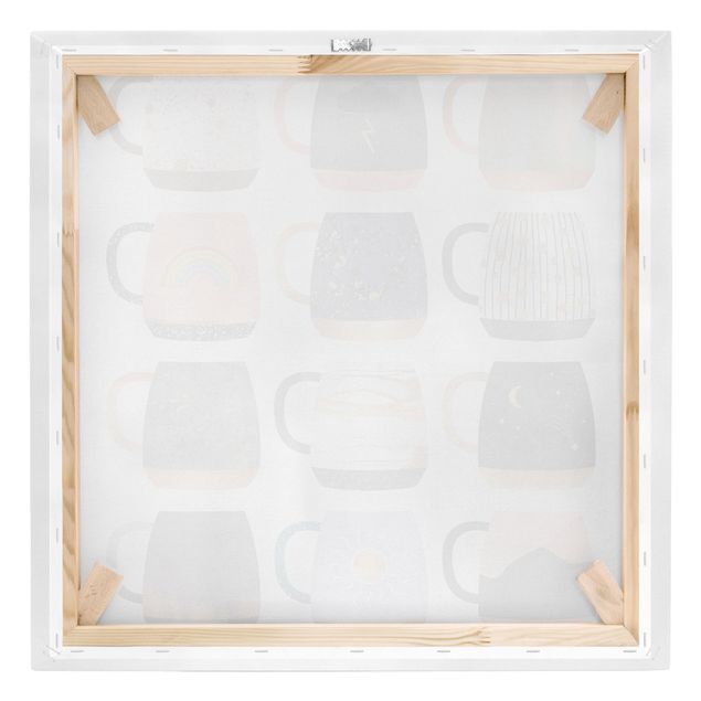 Canvas print - Favorite Mugs With Gold