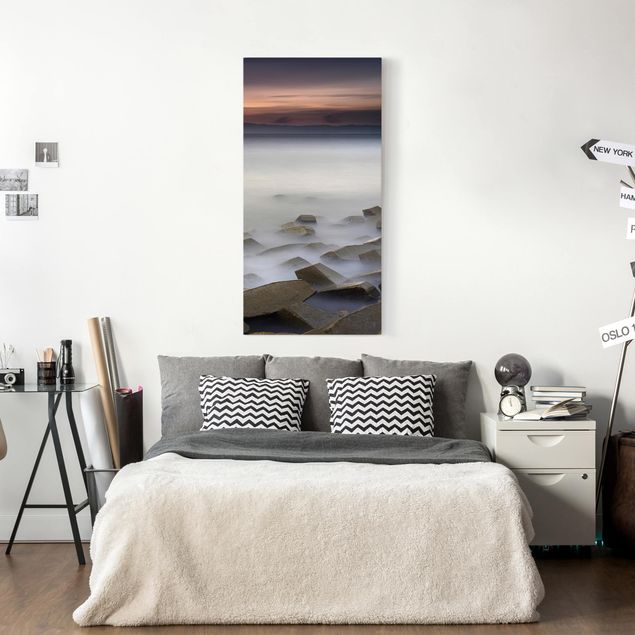 Print on canvas - Sunset In The Fog