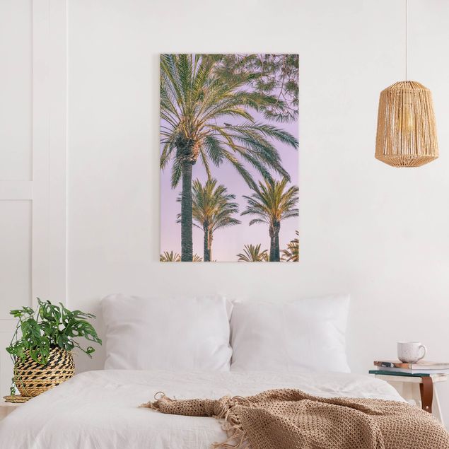 Print on canvas - Palm Trees At Sunset