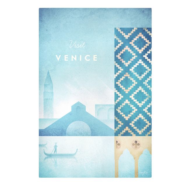 Print on canvas - Travel Poster - Venice