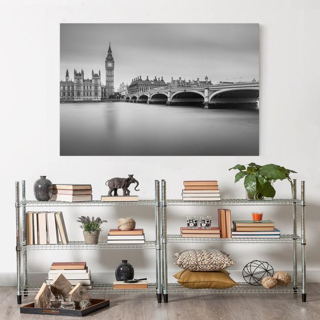 Print on canvas - Westminster Bridge And Big Ben