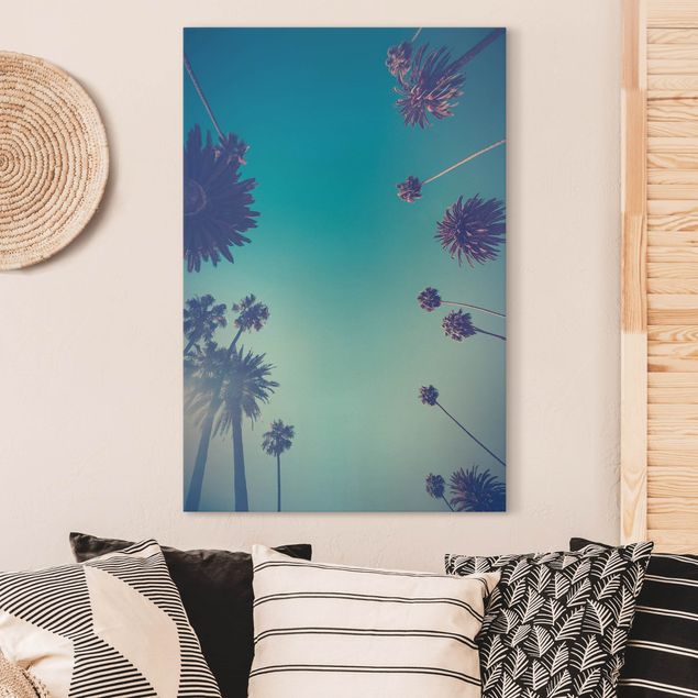 Print on canvas - Tropical Plants Palm Trees And Sky II