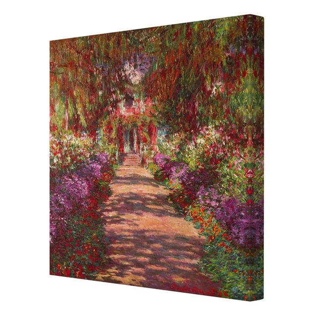 Canvas print - Claude Monet - Pathway In Monet's Garden At Giverny
