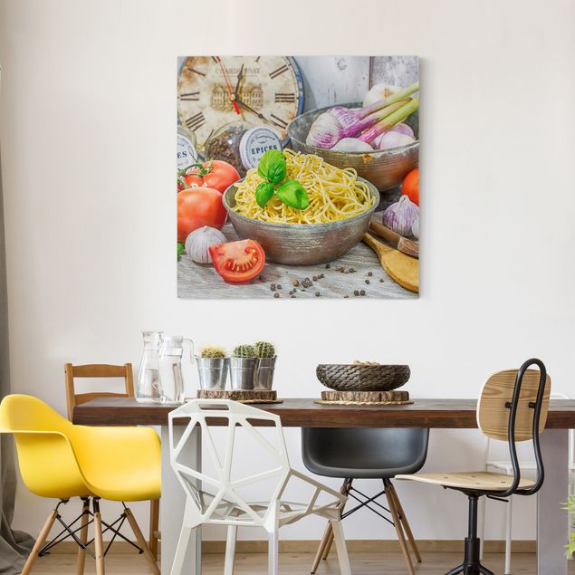 Print on canvas - Spagetthi With Basil