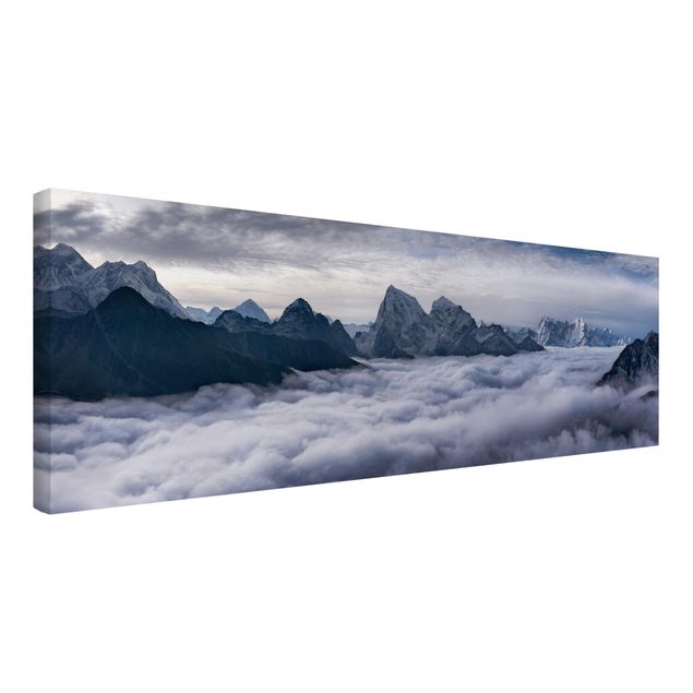 Print on canvas - Sea Of ​​Clouds In The Himalayas