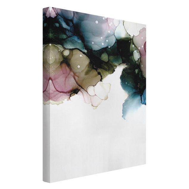 Print on canvas - Floral Arches With Gold