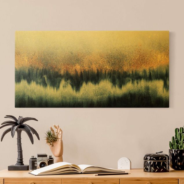 Canvas print gold - Golden Horizon