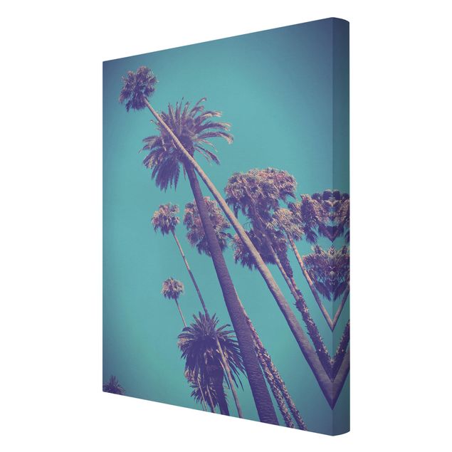 Print on canvas - Tropical Plants Palm Trees And Sky