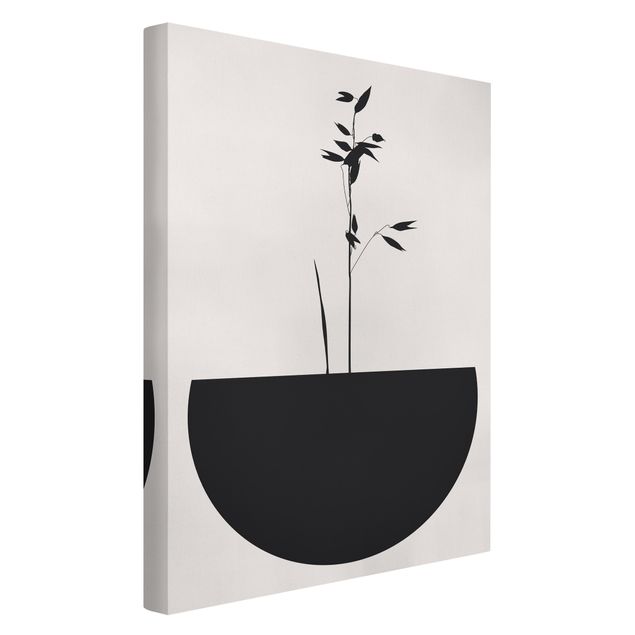 Print on canvas - Graphical Plant World - Delicate Shoot