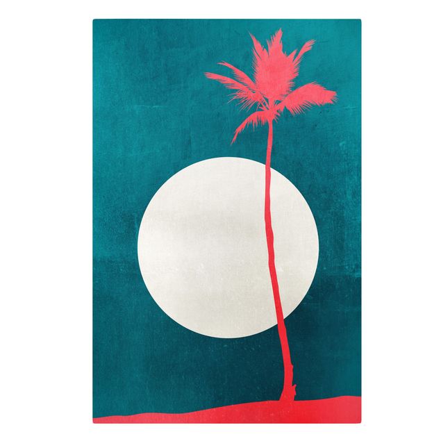 Print on canvas - Palm Tree Carribean