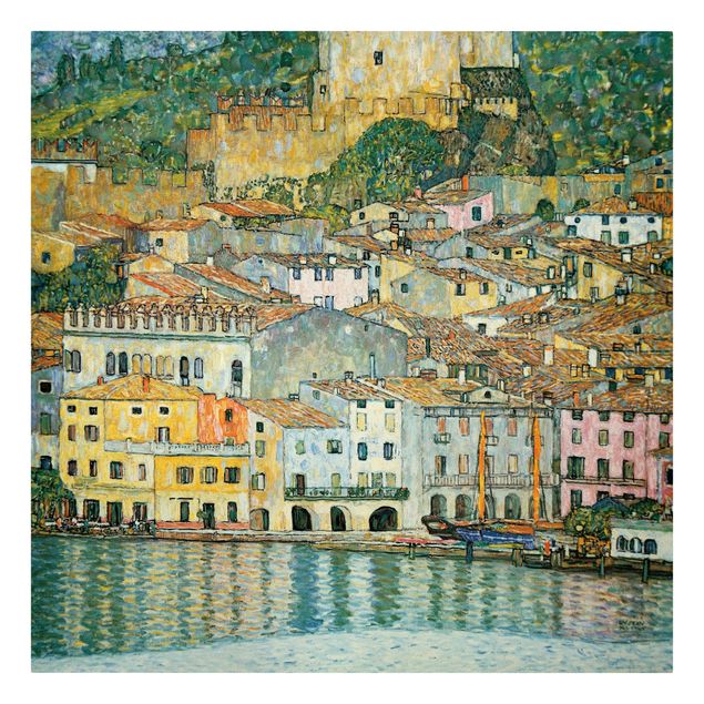 Canvas print - Gustav Klimt - Malcesine On Lake Garda