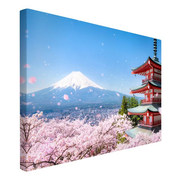 Print on canvas - Chureito Pagoda And Mt. Fuji