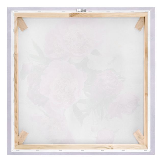 Canvas print - Peonies Shabby Pink White