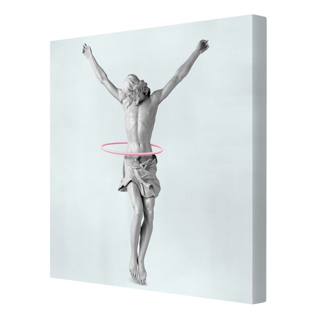Print on canvas - Jesus With Hula Hoops
